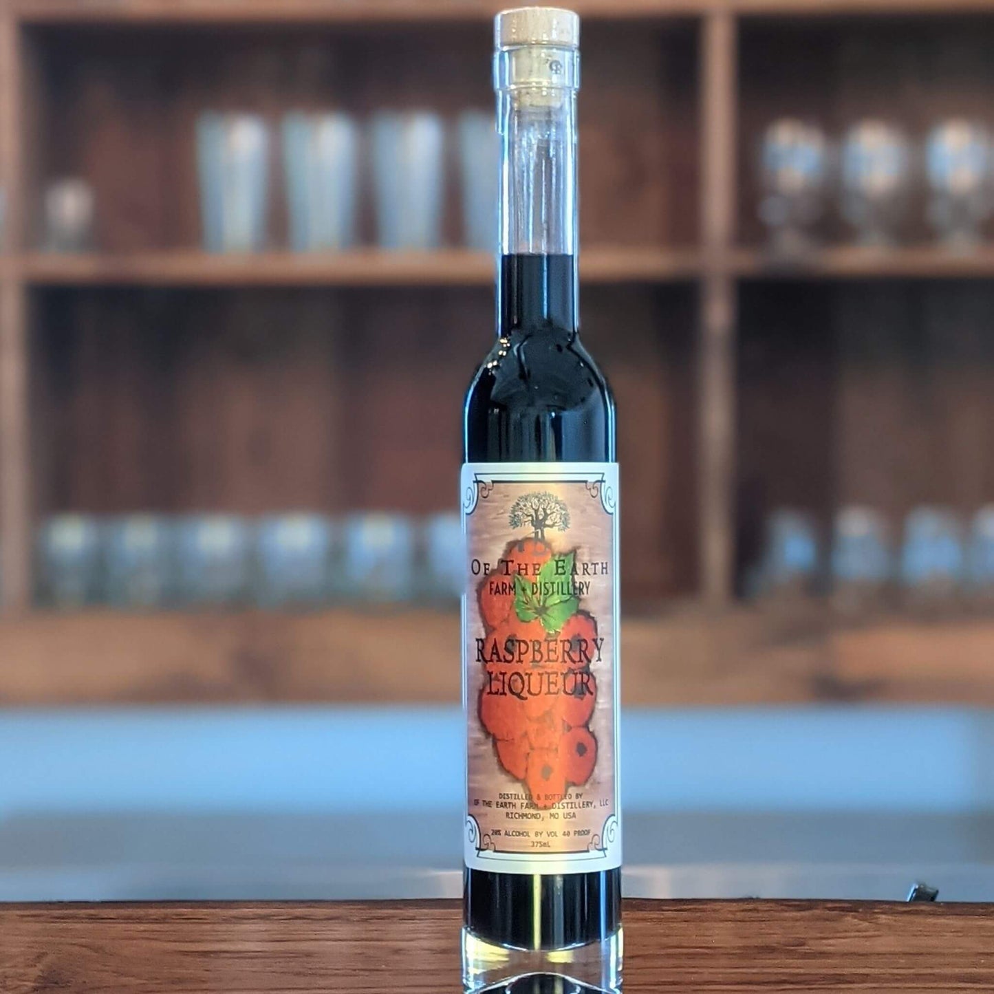 missouri made raspberry liqueur of the earth farm distillery near kansas city