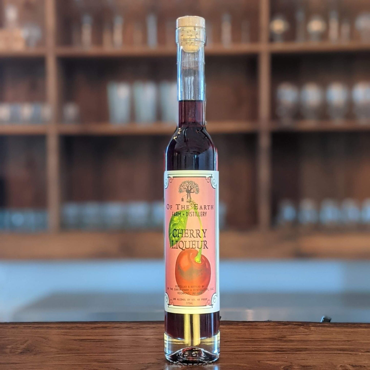 missouri made cherry liqueur of the earth farm distillery near kansas city